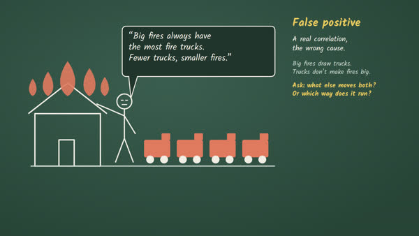 The fire trucks